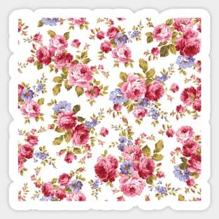 Roses Floral Pattern Sticker